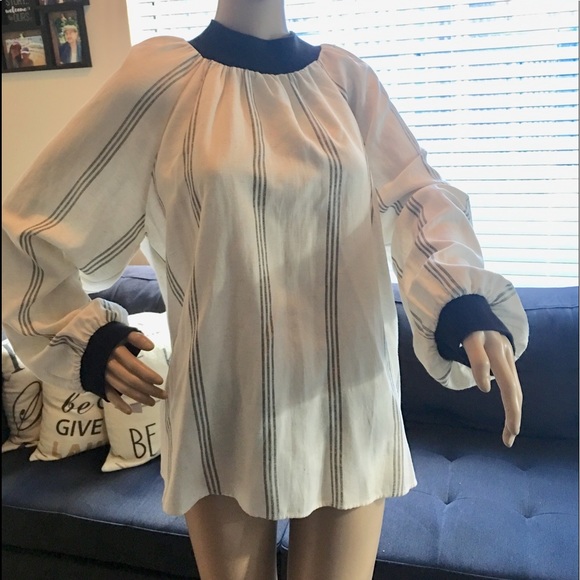 Zara Women’s Shirt Cream and Black - Picture 2 of 7